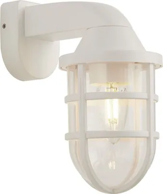 Immagine prodotto di Lampada da parete per esterni H: 21 cm IP44 Bianco E27 Marittimo Lampada da parete per esterni