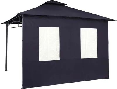 Produktbild von tepro Seitenteilset für Pavillon Lehua und Pavillon Waya dunkelblau, 2 Seitenteile