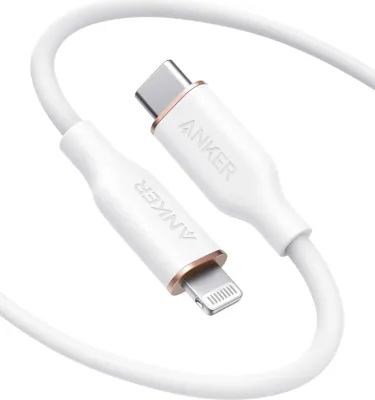 Immagine prodotto di Cavo Anker 641 da USB-C a Lightning (Flow, silicone) 1,8 m / bianco nuvola