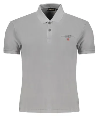 Zdjęcie produktu dla Szary Męski Koszulka Polo Z Krótkim Rękawem Napapijri