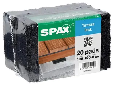 Produktbild von Los von 20 Balkenschutzpolster Spax 100x100x8