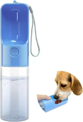 Produktbild von Kleintier-Trinkflasche Hunde-Wasserflasche, tragbare Haustier-Wasserflasche, Hunde- und Katzen-Trinkflasche, Haustier-Reise-Wassertrinkflasche, Hausti