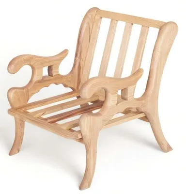 Productafbeelding van Naturholzstuhl Stuhl Sessel Stühle Outdoor Möbel Garten Balkon Sessel Relax