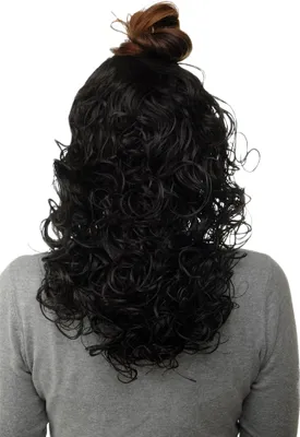 Produktbild von WIG ME UP Haarteil Halbperücke Schwarz Locken H9312-2