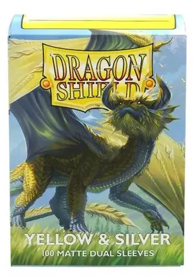 Obrázek produktu pro Dragon Shield Matové dvojité obaly žluté stříbrné