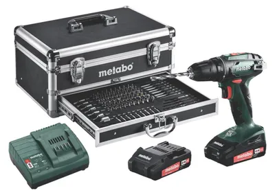 Produktbild von Metabo Akku Bohrschrauber BS 18 Set Mobile Werkstatt 18 V inkl. 2x 2,0 Ah Koffer