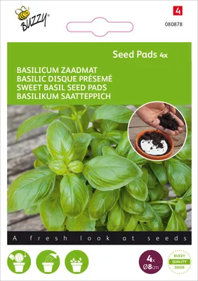 Produktbild von Basilikum (Saatscheibe) | Basilikumsamen von Buzzy Seeds