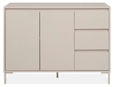Zdjęcie produktu dla Komoda NERIO w kolorze kaszmiru, 2-drzwiowa, 3-szufladowa, szer. 120 cm