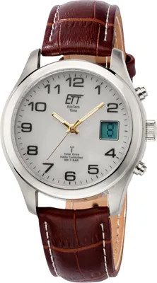 Produktbild von ETT EGS-11333-60L Solar Drive Funkuhr Basic Herrenuhr 39mm 5ATM