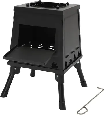 Obrázek produktu pro Stanová kamna Camping Stove Přenosná kamna na dřevo pro kempování, vytápění stanu, stanová kamna, Outdoor