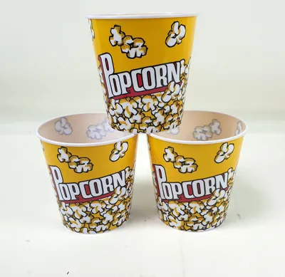 Produktbild von Popcorneimer 17,5cm 2,8 Liter Kunststoff 3er-Set