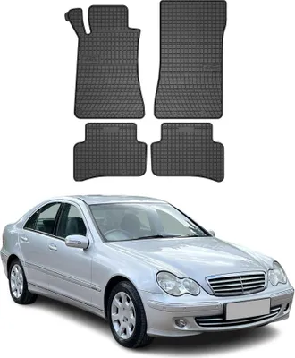 Immagine prodotto di 2000-2007 Mercedes Classe C W203 Tappetini in gomma nera 4 pezzi