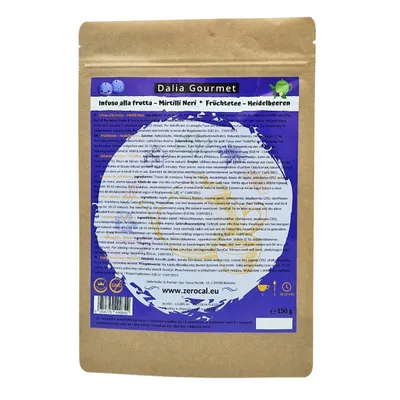 Immagine prodotto di Dalia - Tisana Sfusa ai Mirtilli Neri 150g | Infuso alla Frutta | Prodotta in Italia