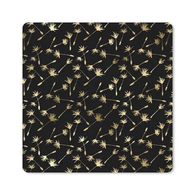 Produktbild von MuchoWow® Mauspad Mousepad Muster - Saatgut - Gold 20x20 cm - Mousepads - Maus Mat - Pad - Mausunterlage - Desk Mat - Bureauartikeln
