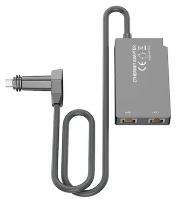 Obrázok produktu pre Satelitný ethernetový adaptér s 2 portmi RJ45, 1 Gb/s, káblový externý sieťový ethernetový adaptér pre Gen 2 V2