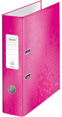 Produktbild von Leitz 180° WOW Lever Arch File - pink metallic, Pink, 80 x 285 x 318 mm, 318 mm, 80 mm