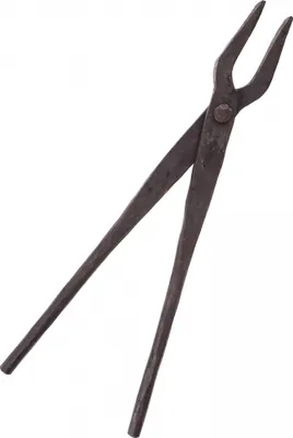 Produktbild von Schmiedezange, Flachzange, handgeschiedet, klein - Länge ca. 30 cm
