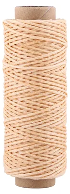 Gewachster Leder-Nähfaden 1 mm, 50 m, Flachgarn für Lederarbeiten