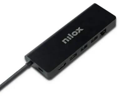 Imagen del producto de Nilox Docking Station UsbC 8 EN 1 Dual 4K 1000Mbps