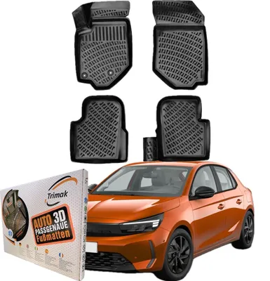 Produktbild von Trimak Autofußmatten kompatibel mit OPEL CORSA F ab 2020 Auto Allwetter Gummimatten