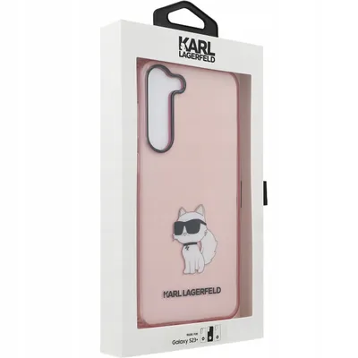 Produktbild von Schutzhülle Karl Lagerfeld für Galaxy S23 Plus, Transparent-Rosa Case Cover Handyhülle Hülle