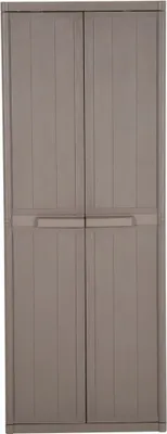 Immagine prodotto di vidaXL Armadio da giardino marrone 65x45x172 cm PP effetto legno