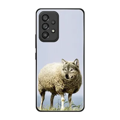 Produktbild von König Design Hülle kompatibel mit Samsung Galaxy A53 5G Kunststoff Soft Handyhülle - Handy Case Wolf im Schafspelz