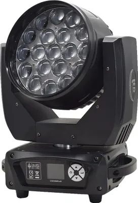 Obrázek produktu pro Pódiové světlo s pohyblivou hlavou, 19x15W RGBW LED, výkon 280W, NEIN298