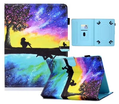 Obrázok produktu pre Univerzálne puzdro na tablet Samsung Galaxy Tab S9 / S9 FE s motívom 4, z umelej kože,