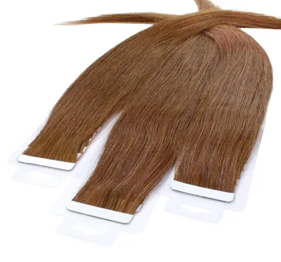 Zdjęcie produktu dla Przedłużanie włosów na taśmie, włosy naturalne #8/03 jasny blond naturalny złoty