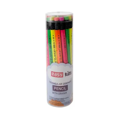 Obrázek produktu pro Fluo jumbo tužka s gumou (24ks) EASY