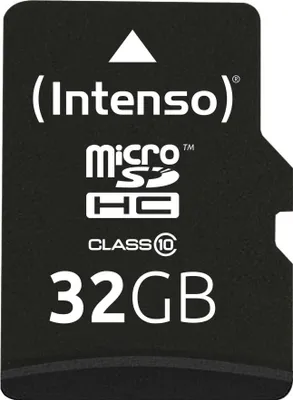 Produktbild von Karta SD MicroSD 32GB Intenso Class10 včetně adaptéru SD