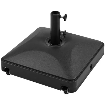Produktbild von Yaheetech Befüllbarer Sonnenschirmständer mit Rollen, für Schirmstöcke Φ38 bis 48mm, stabiler Schirmhalter, Schwarz