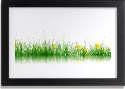 Produktbild von Bild 30x20 MDF-Rahmen Wandkunst Natur Grass Blumen