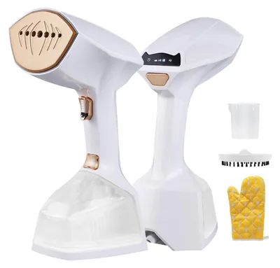 Handdampfglätter 2000 W, 300 ml, Dampfbürste, weiß