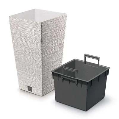 Produktbild von Kunststoffeinsatz Topf weiß Furu Square 24 cm