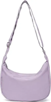 Productafbeelding van Damen schoudertas/crossbodytas, model Hobo, paars, nylon, 30x9x30 cm