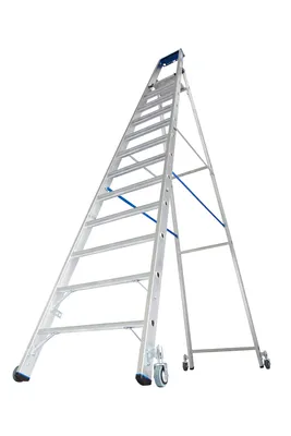 Produktbild von STABILO Stufen-StehLeiter, fahrbar 12 Stufen, 124678