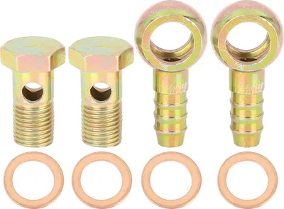 Image de 2 Sets 14mm Banjo Interne Diamètre Banjo Boulon Rondelle Kit pour Voiture