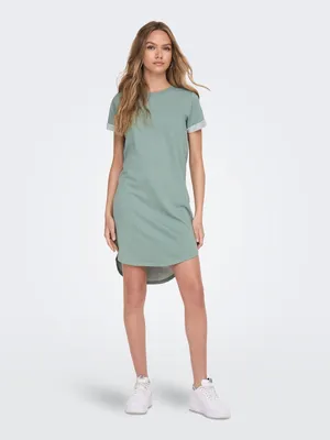 Productafbeelding van Dames, zomerjurk, korte, lichte jurk, JDYIVY, midi, aansluitende pasvorm, blouse-stijl | L
