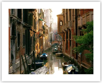 Produktbild von Poster - Poster ohne Rahmen - Venedig Brücke Wasser Haus - 50x40 cm - Wand Bild - Wanddeko - Wandbilder - Kunstposter - Wandposter - Bilder - Kunstdruck - Wanddekoration - Wandbild - P2XAA50x40-2532