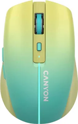 Produktbild von Canyon CNS-CMSW44UA, rechts, Optisch, RF Wireless + Bluetooth, 1600 DPI, Blau, Gelb