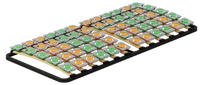 Produktbild von i-flair Voll-Tellerlattenrost 90x200 cm JUDIT mit stabilem Metallrahmen