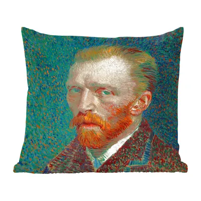 Obrázek produktu pro MuchoWow® Dekorační polštář Polštář na pohovku Dekorační polštář do obývacího pokoje 60x60 Autoportrét - malba, Vincent van Gogh