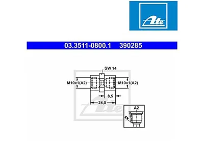 Image de Adaptateur, conduite de frein ATE 03.3511-0800.1
