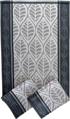 Obrázok produktu pre Uterák Extra savý 50x70 cm Listy sivé 3 ks