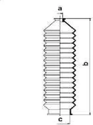 Produktbild von Spidan Faltenbalg, Lenkung Beidseitig 83746