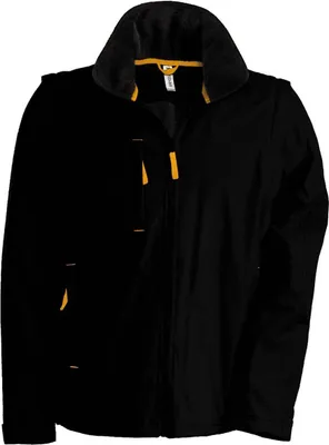 Produktbild von Kariban Herren Blouson Jacke Winterjacke Kapuze Herrenjacke, Größe:M, Farbe:Black/Orange