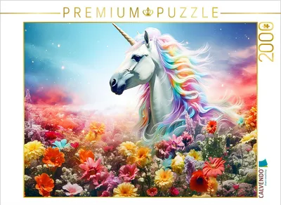 Produktbild von CALVENDO Puzzle Ein Motiv aus dem Kalender Einhorn und coole Sprüche | 2000 Teile Lege-Größe 90x67cm Foto-Puzzle für glückliche Stunden