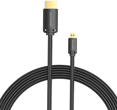 Immagine prodotto di Da spina HDMI D a spina HDMI A, cavo Vention AGIBG da 1,5 m, 4K 60 Hz (nero)